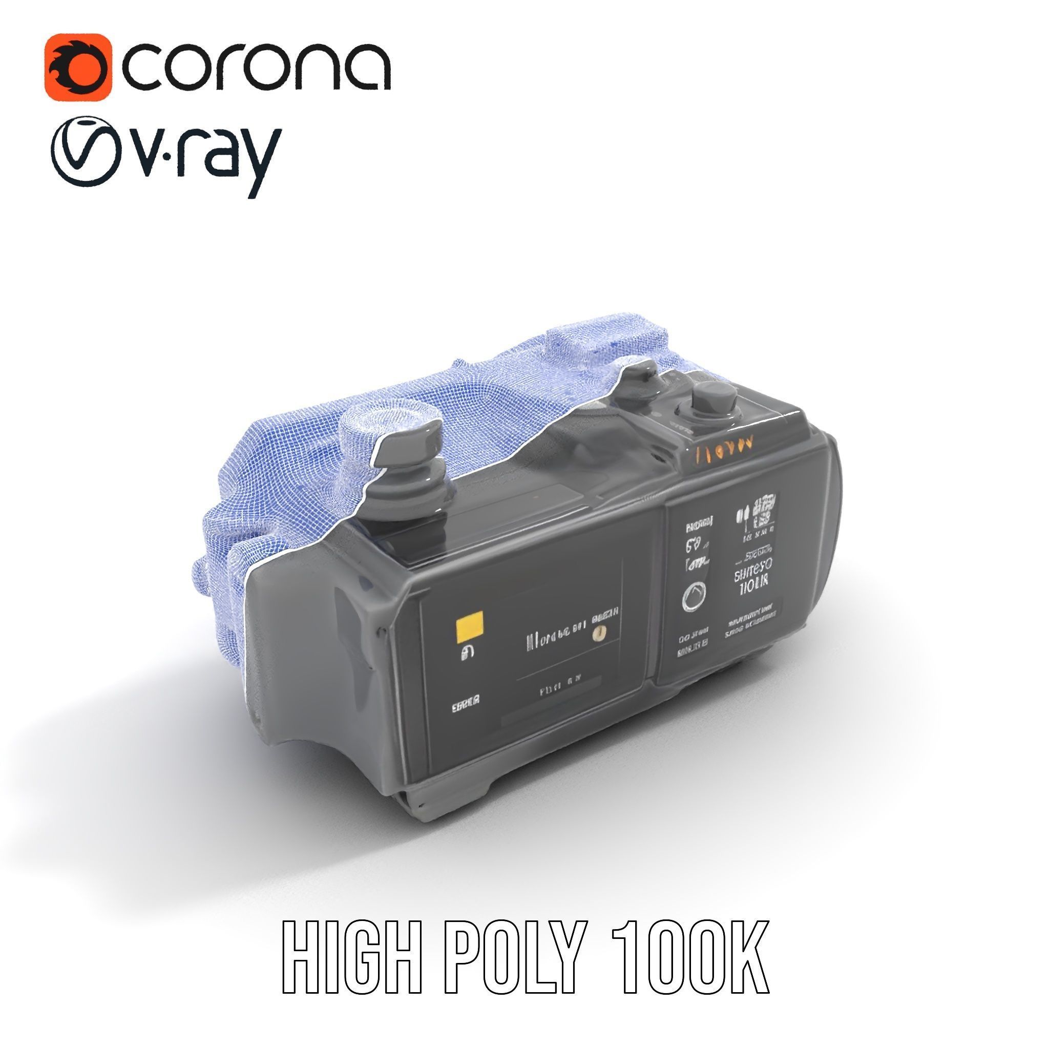 Futuristic Camera Gadget model pack with high detail Low-poly 3D model_16