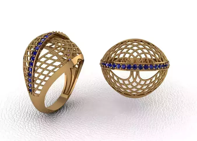 Luxury Intertwined Gold Ring Design