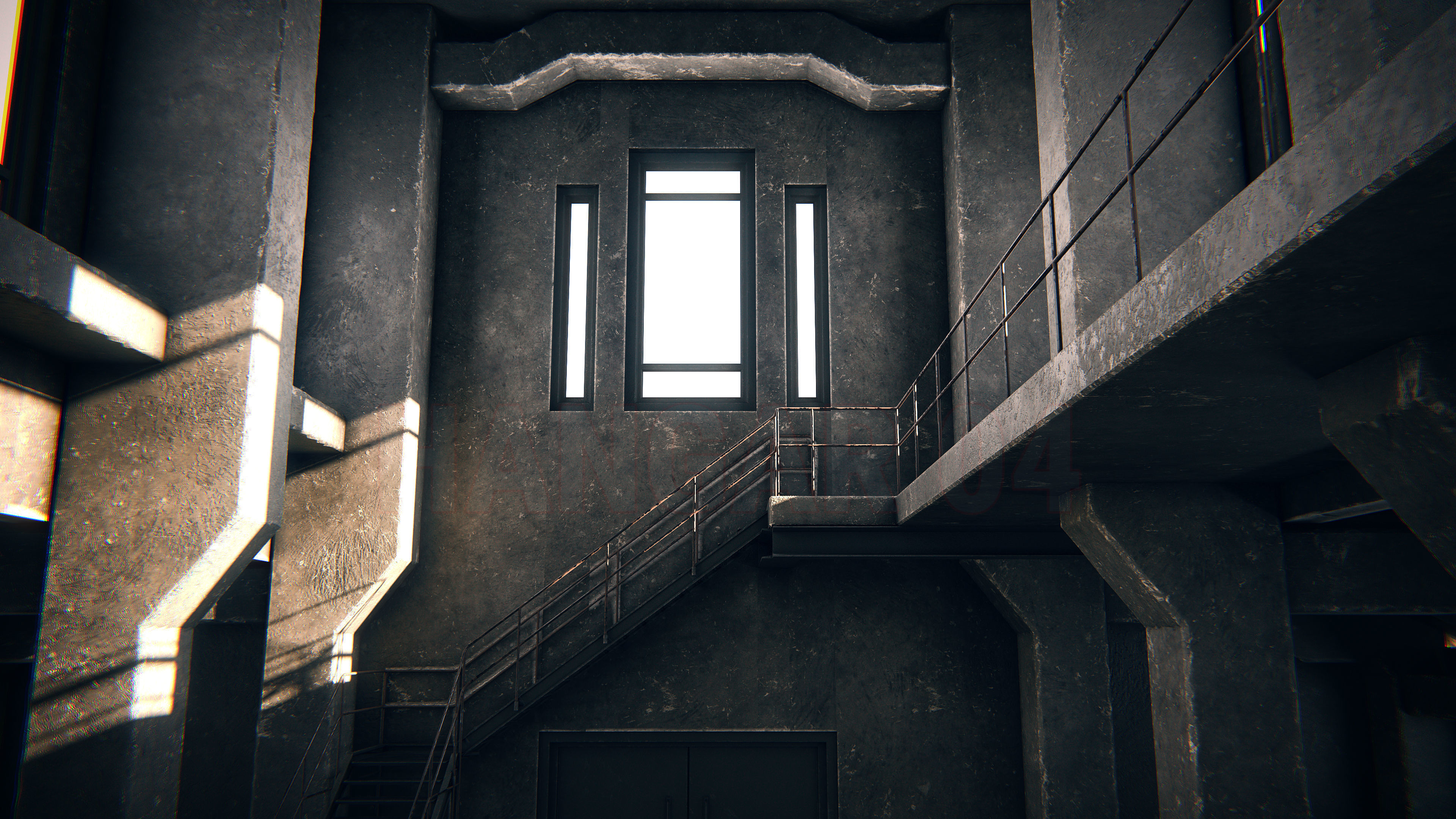 Hangar 04 PBR Low-poly 3D model_6