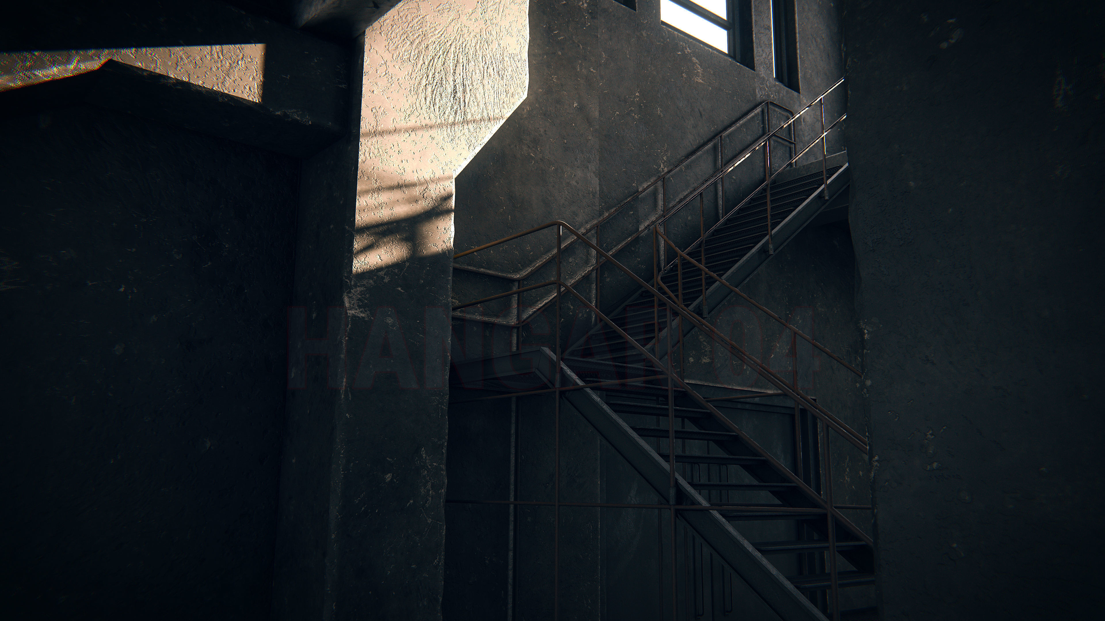 Hangar 04 PBR Low-poly 3D model_5