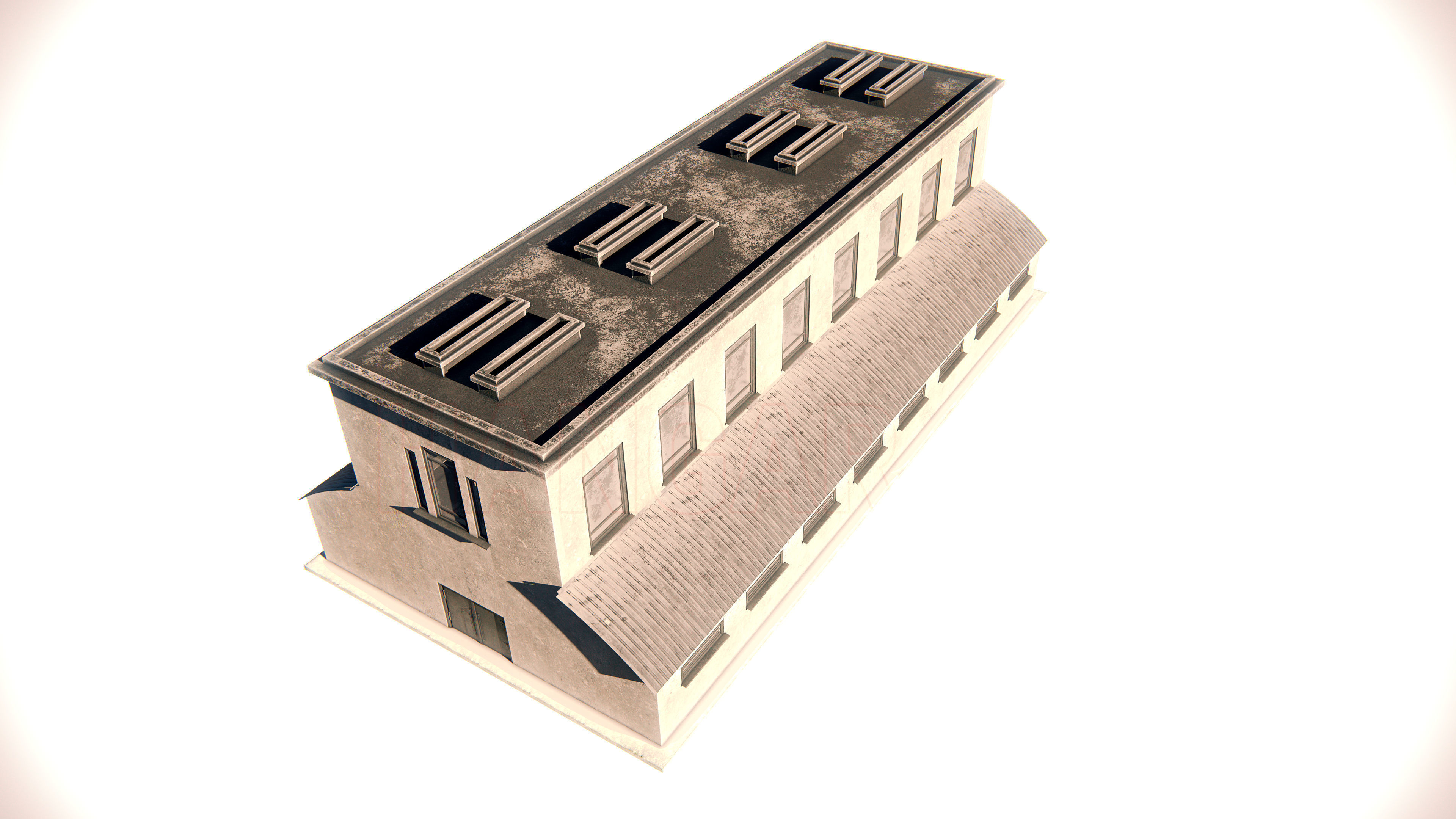 Hangar 04 PBR Low-poly 3D model_14