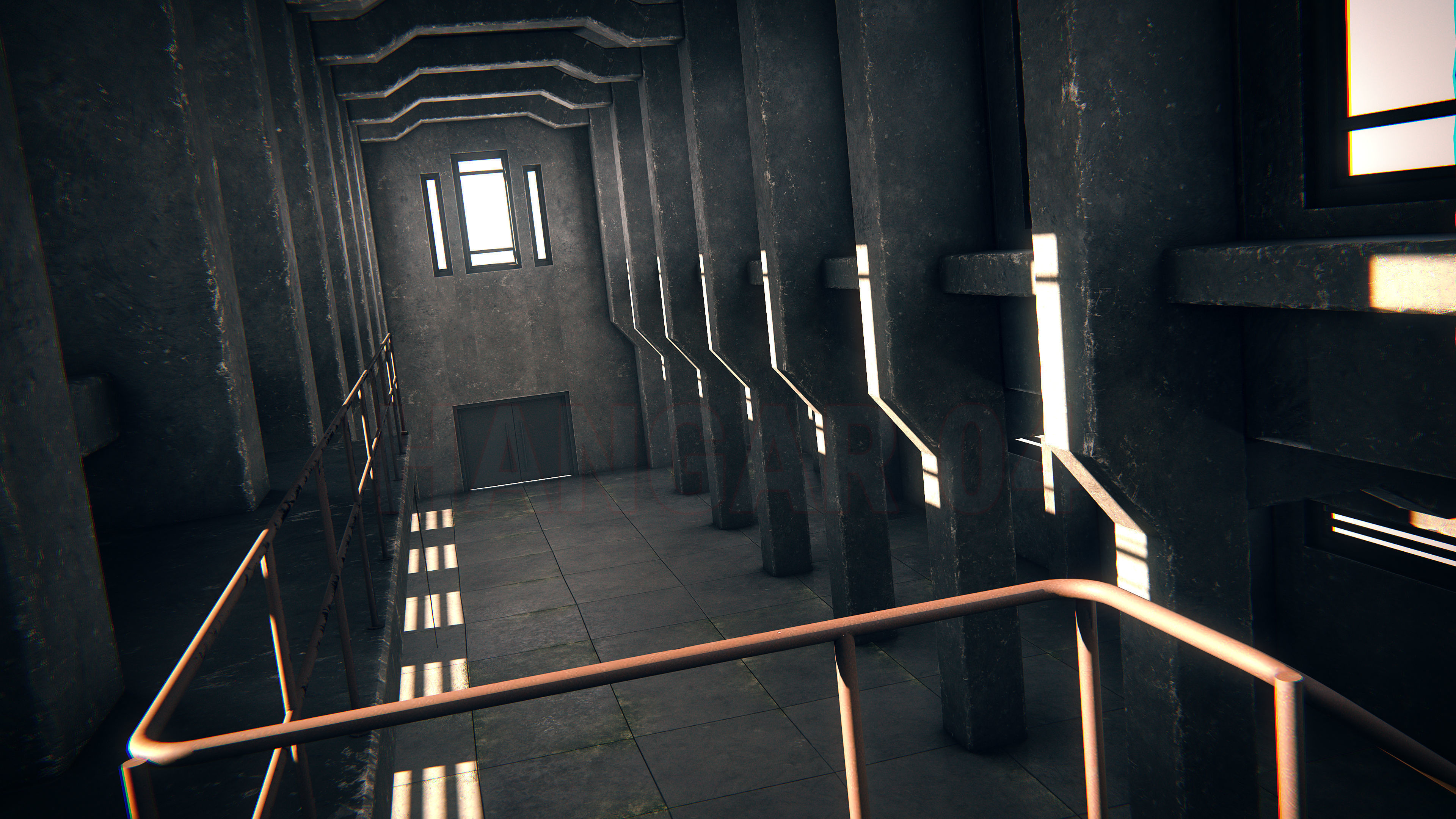 Hangar 04 PBR Low-poly 3D model_10