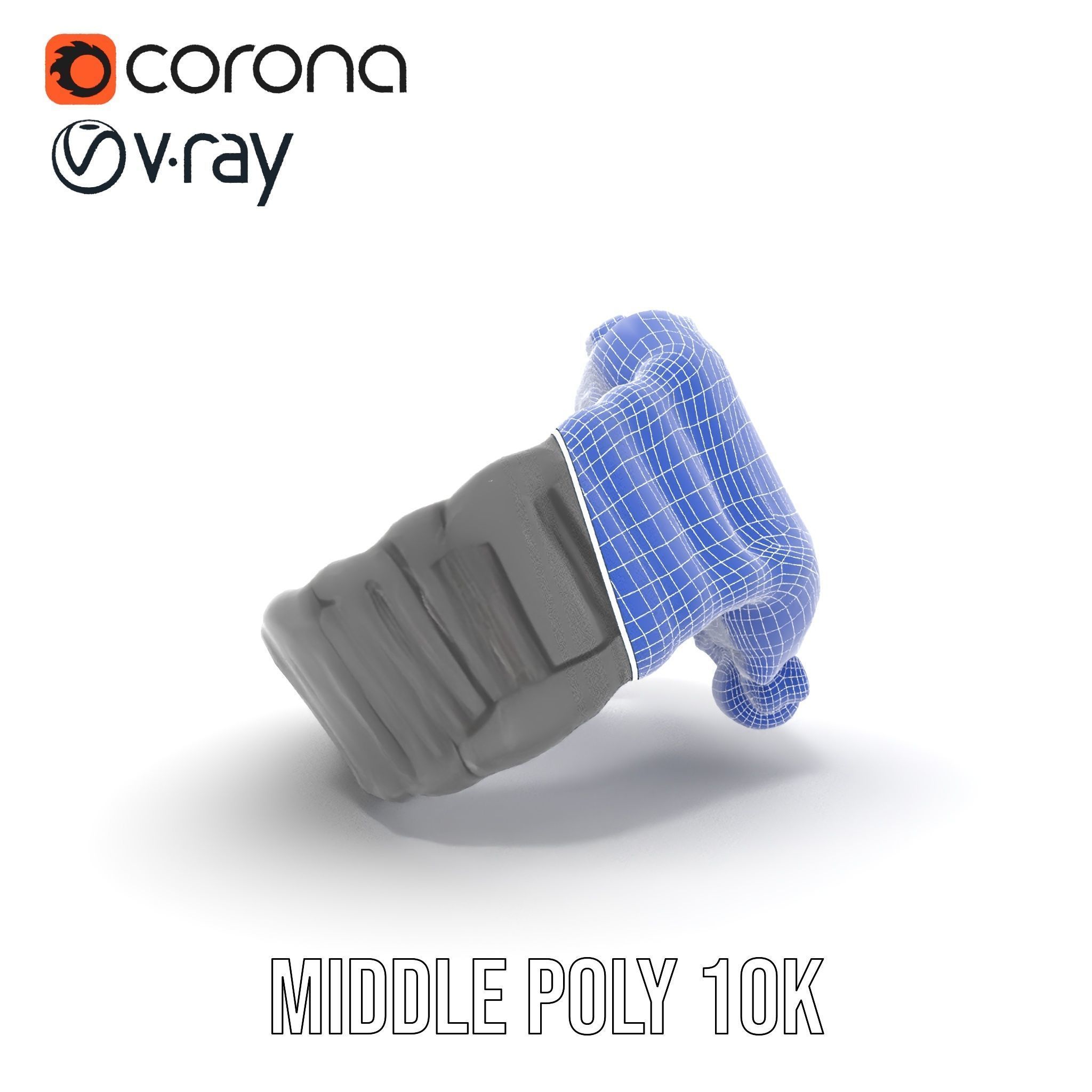 Futuristic Digital Watch Model Pack Low-poly 3D model_31