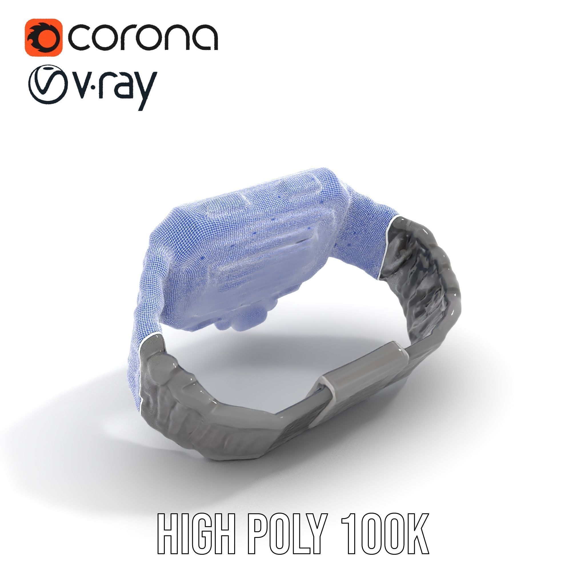 Futuristic Digital Watch Model Pack Low-poly 3D model_34