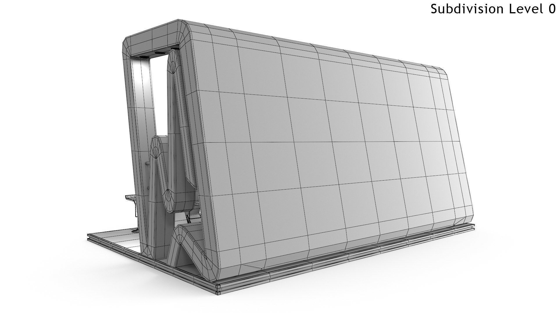 Exhibition Stand 6 Low-poly 3D model_8