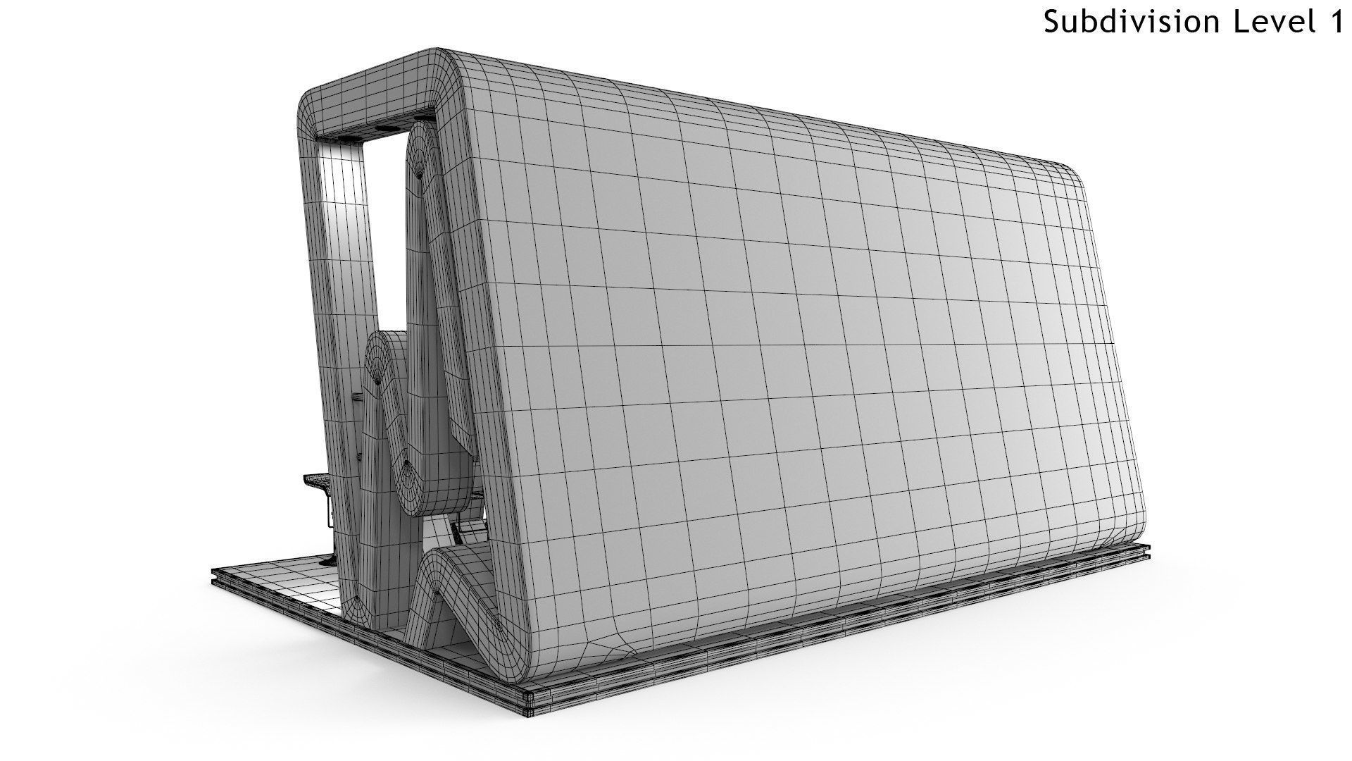 Exhibition Stand 6 Low-poly 3D model_9