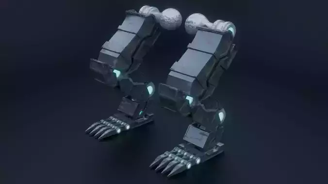 Mecha Limbs Rigged Robot Legs Game Ready