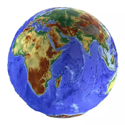 Earth Shaded Natural Globe 