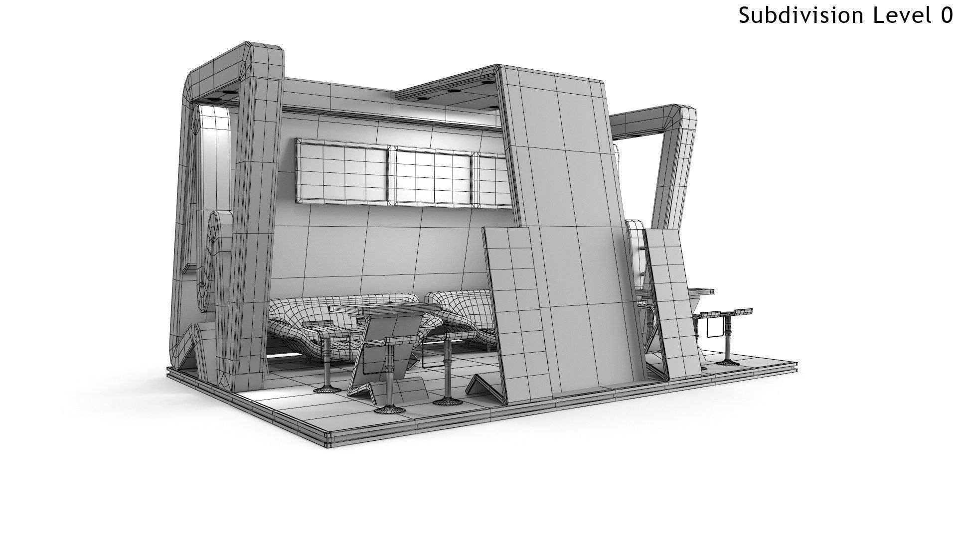 Exhibition Stands 6 models 3D Model Collection_12