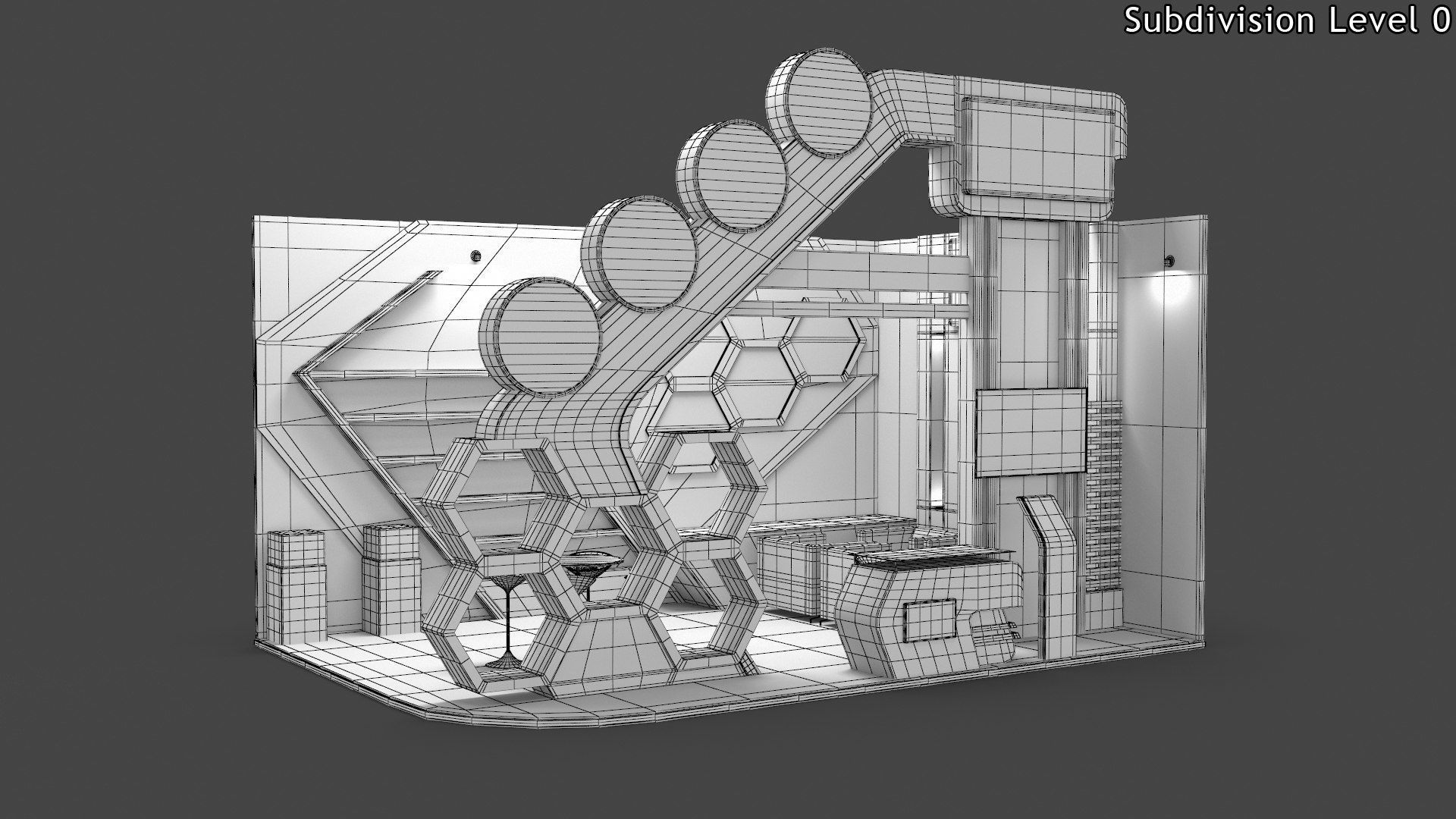 Exhibition Stands 6 models 3D Model Collection_11