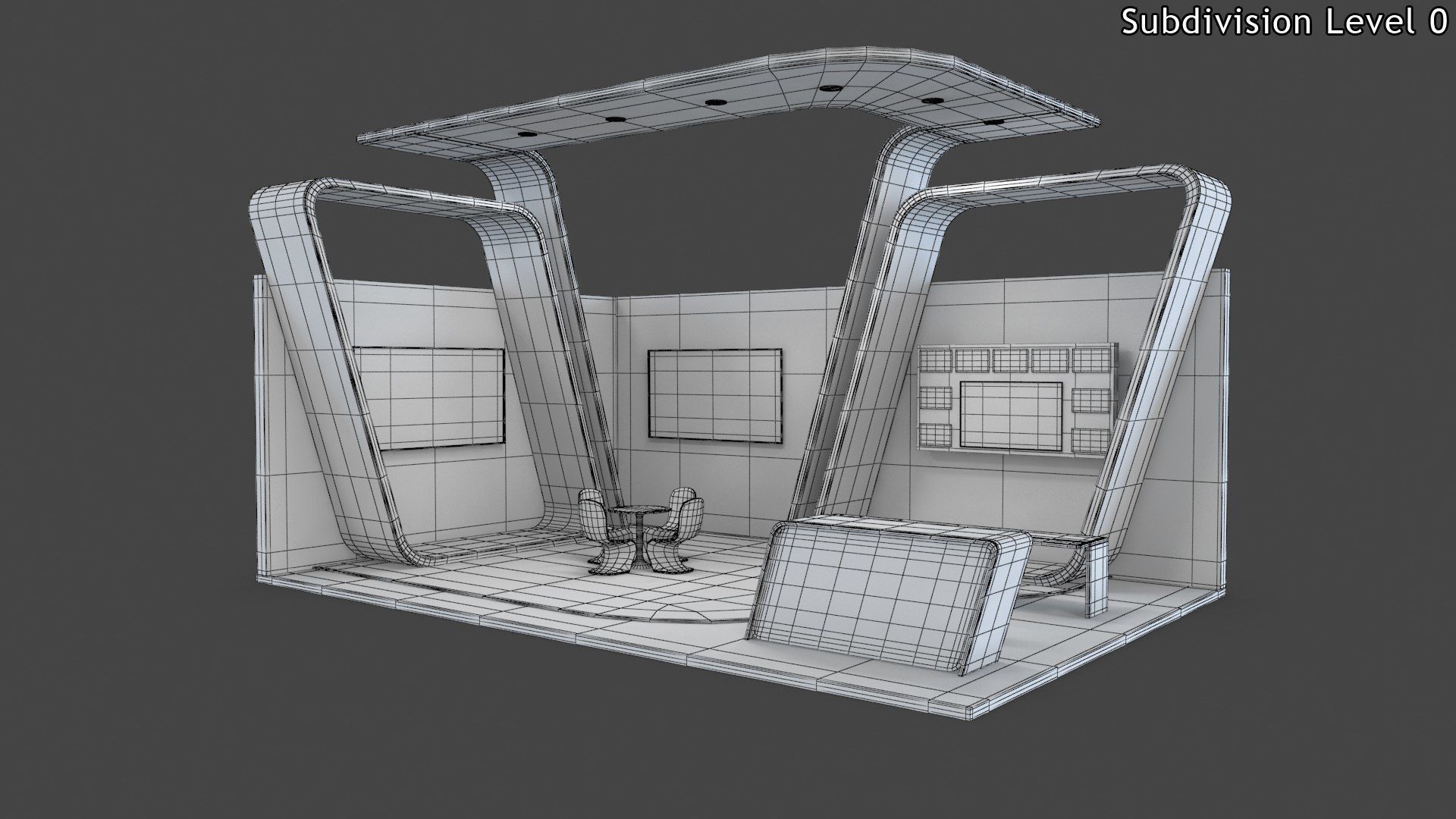Exhibition Stands 6 models 3D Model Collection_10