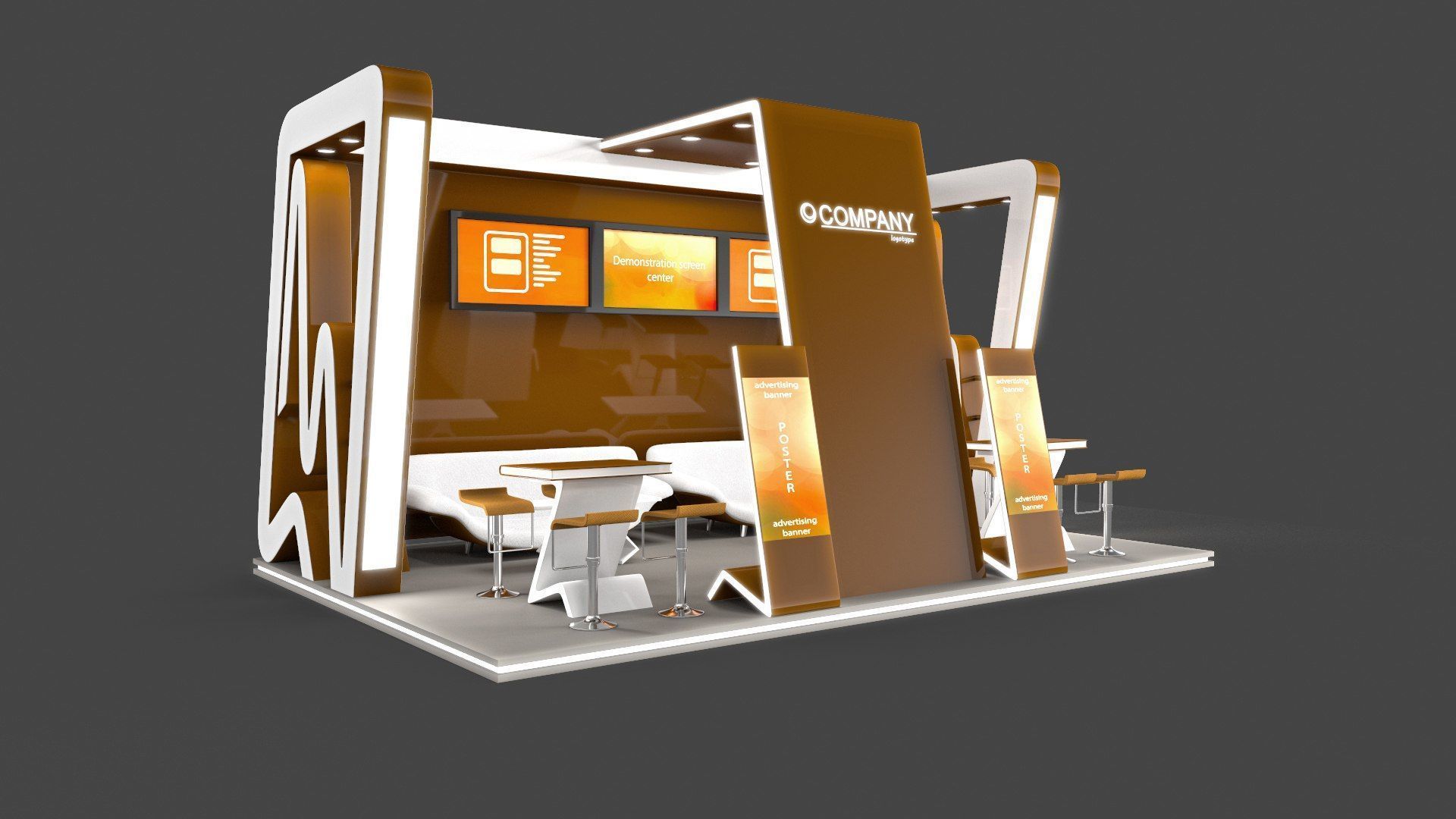 Exhibition Stands 6 models 3D Model Collection_6