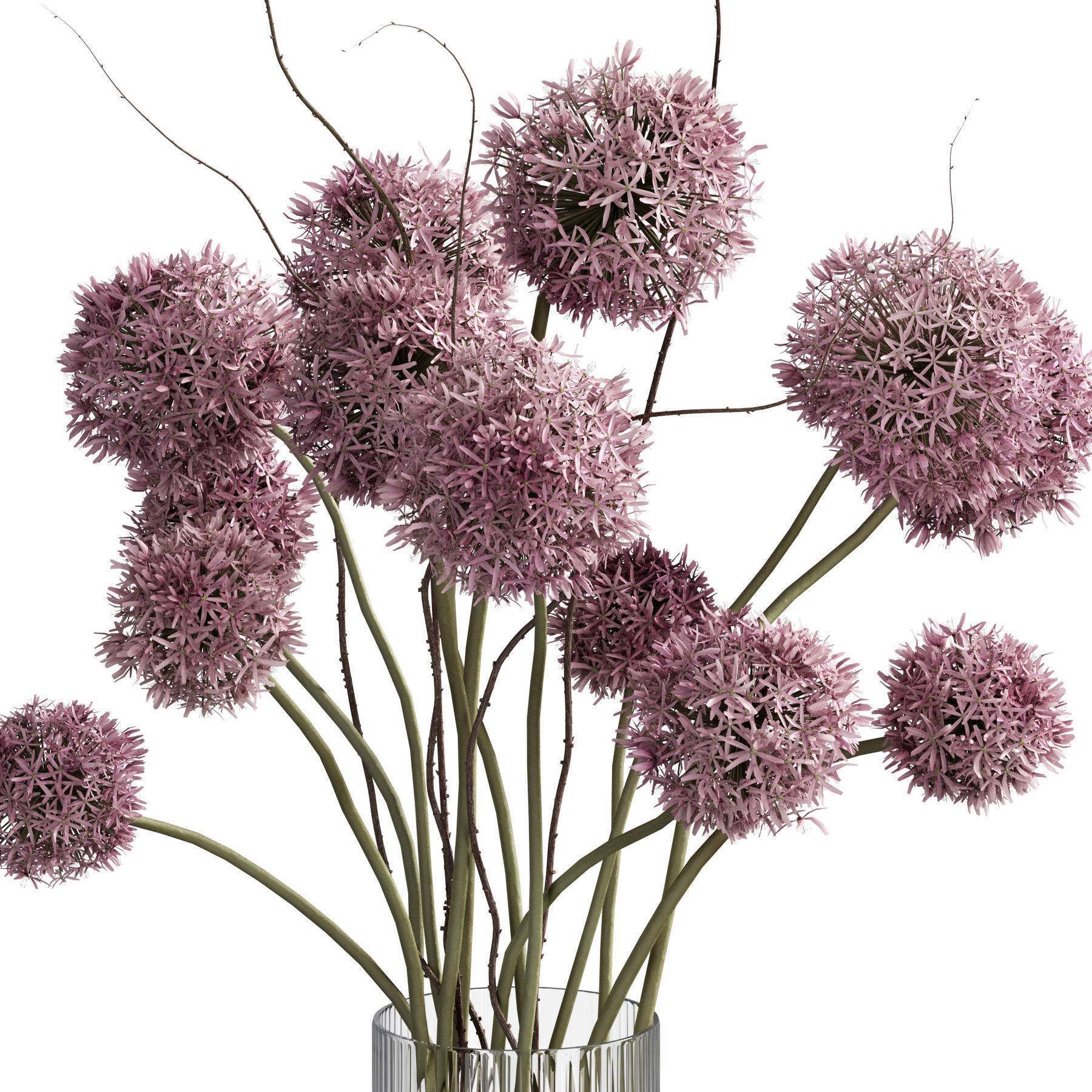 Flower In Vase 84 3D model_4