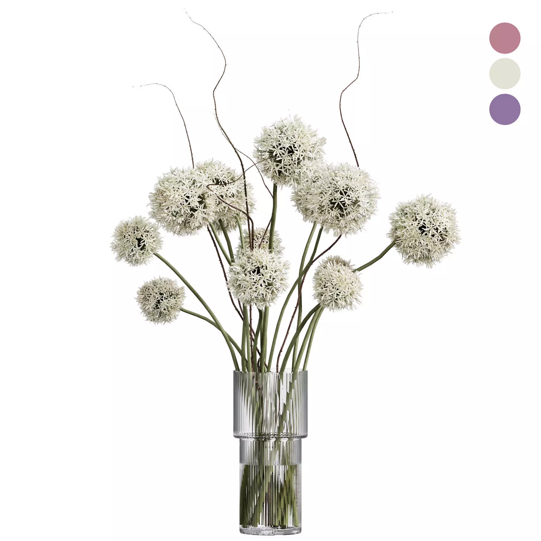 Flower In Vase 84 3D model_0