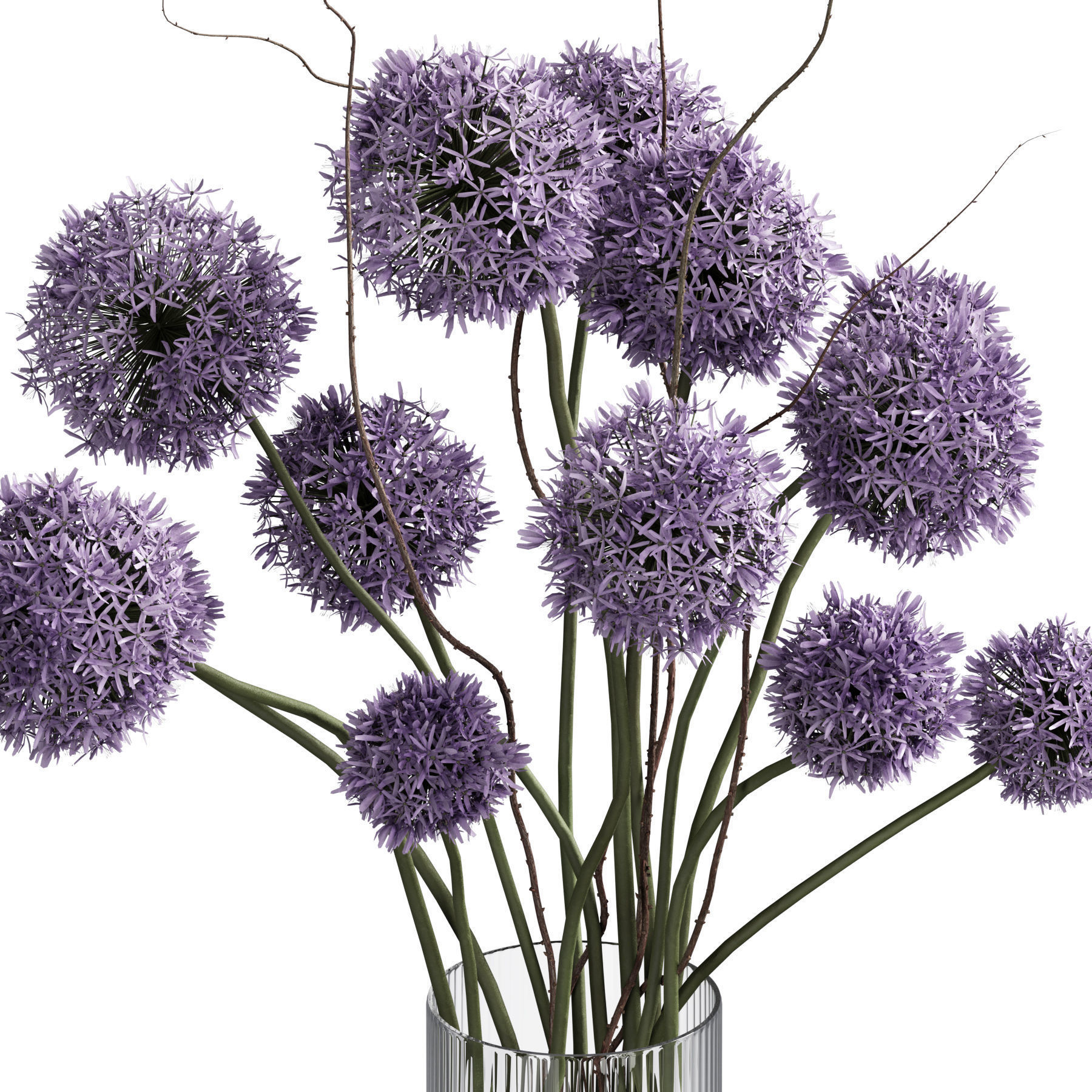Flower In Vase 84 3D model_5