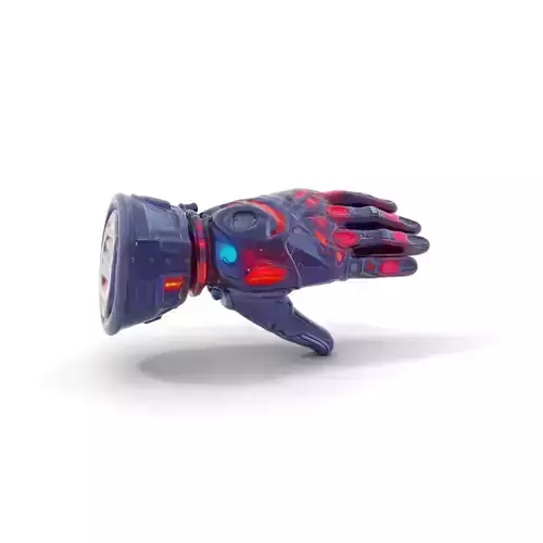 Futuristic Robotic Glove Model Pack with Illuminated Panels