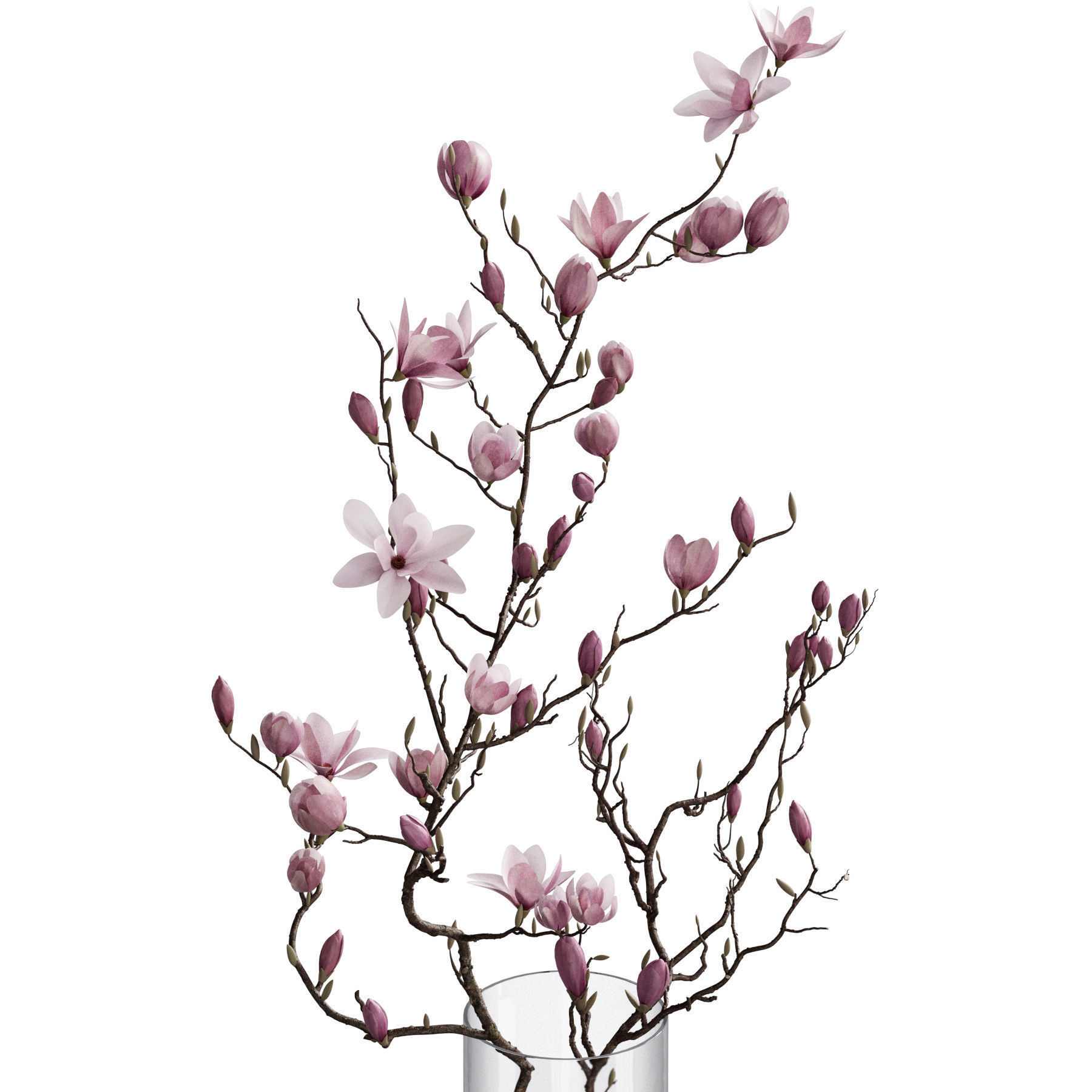 Flower In Vase 85 3D model_3