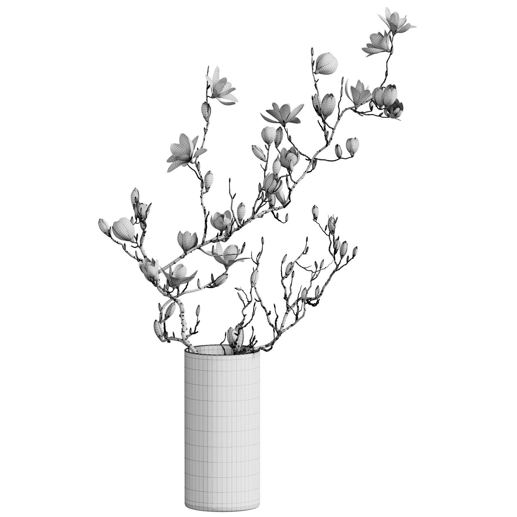 Flower In Vase 85 3D model_6