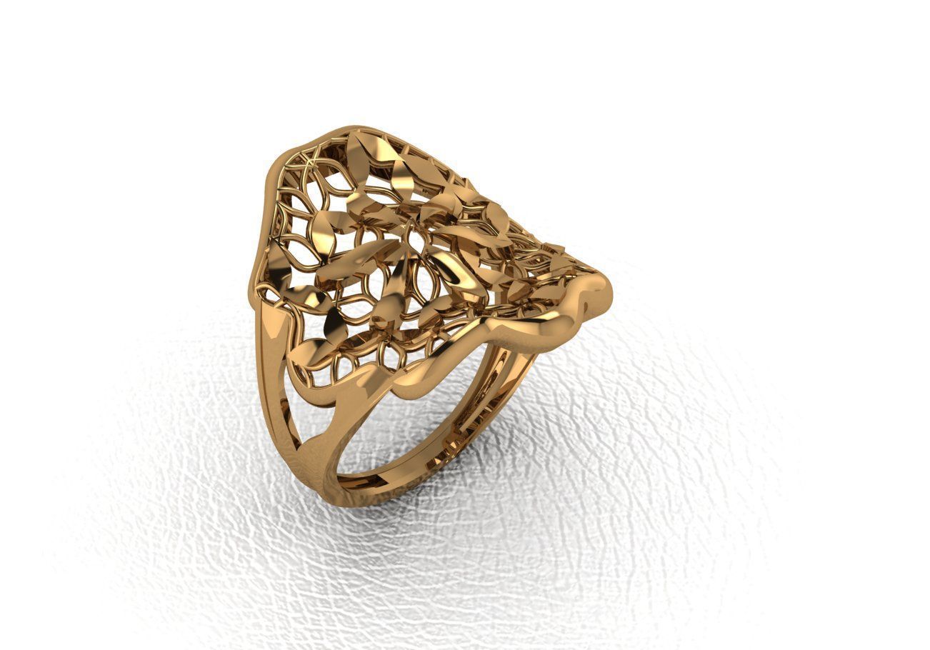  Gold Ring Design  3D print model_42
