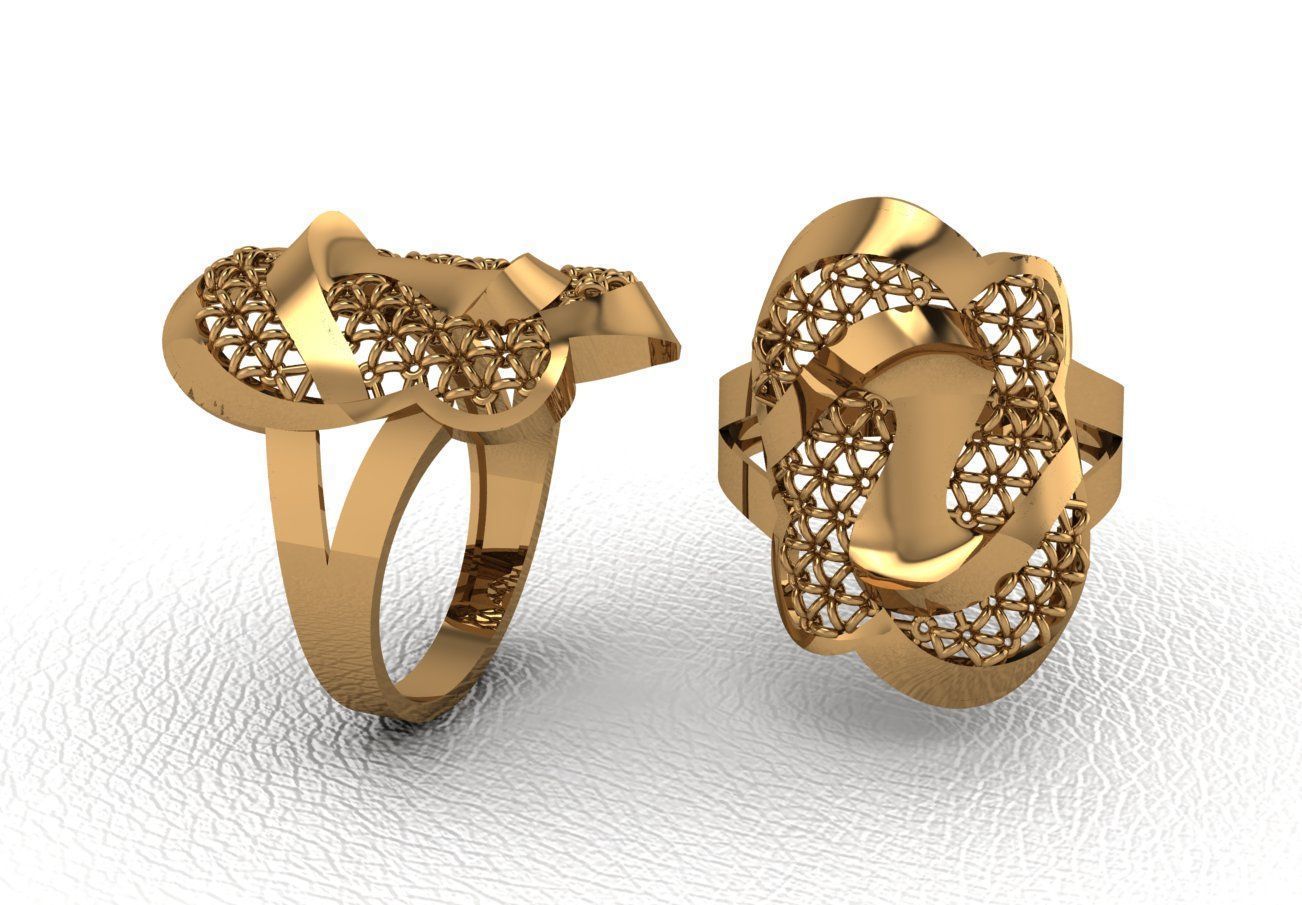  Gold Ring Design  3D print model_20