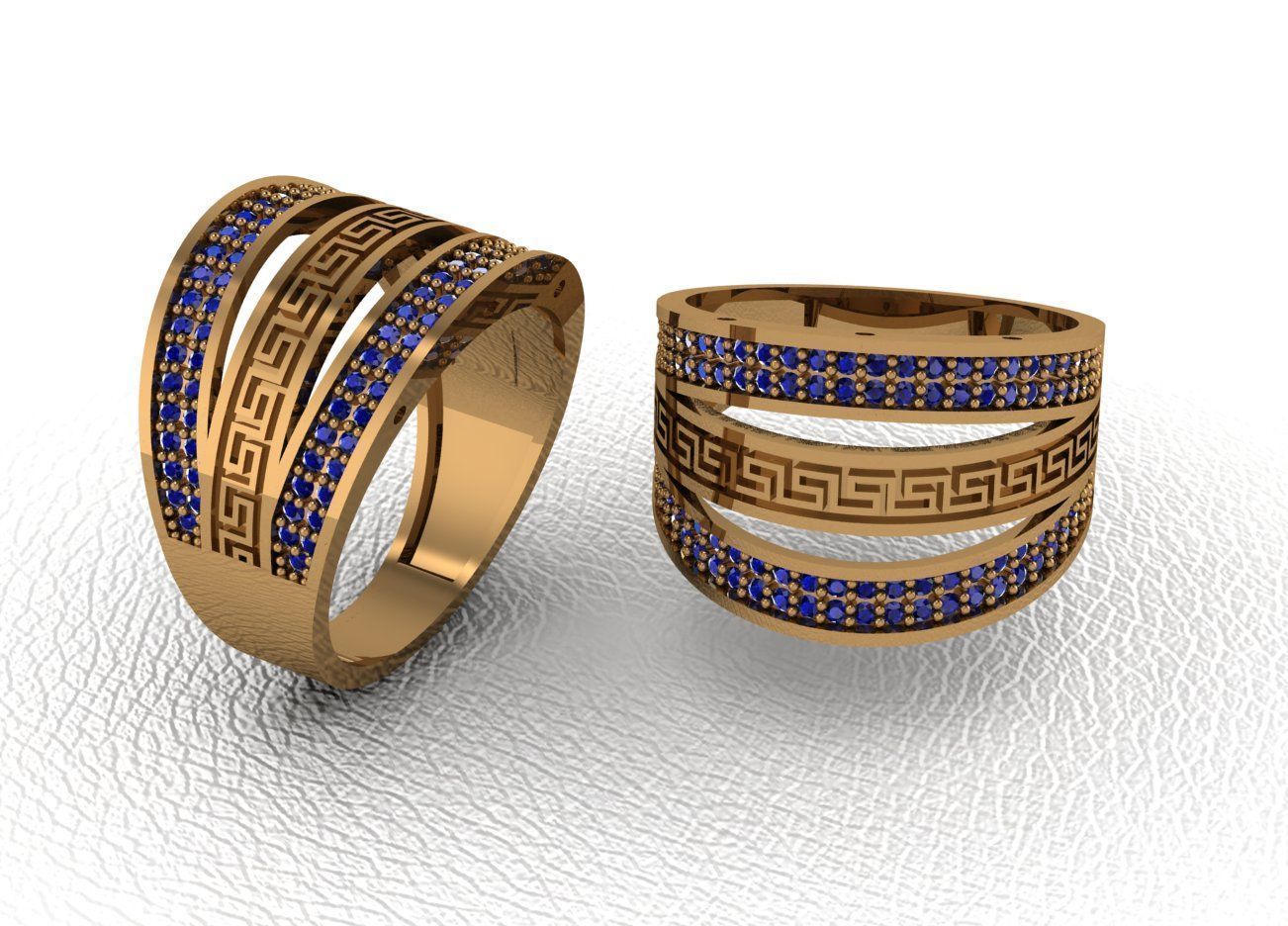  Gold Ring Design  3D print model_9