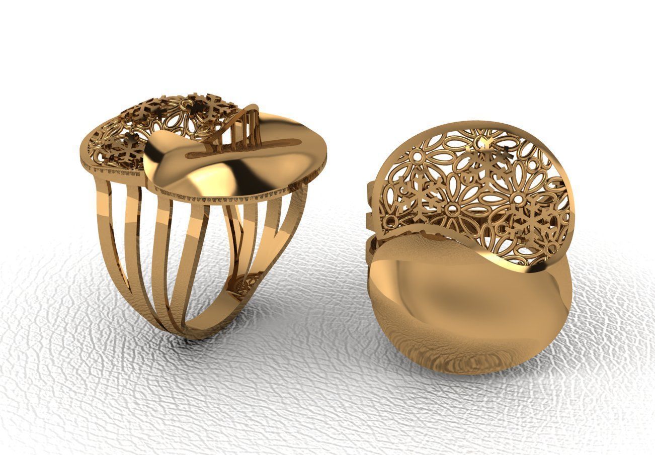 Gold Ring Design  3D print model_28