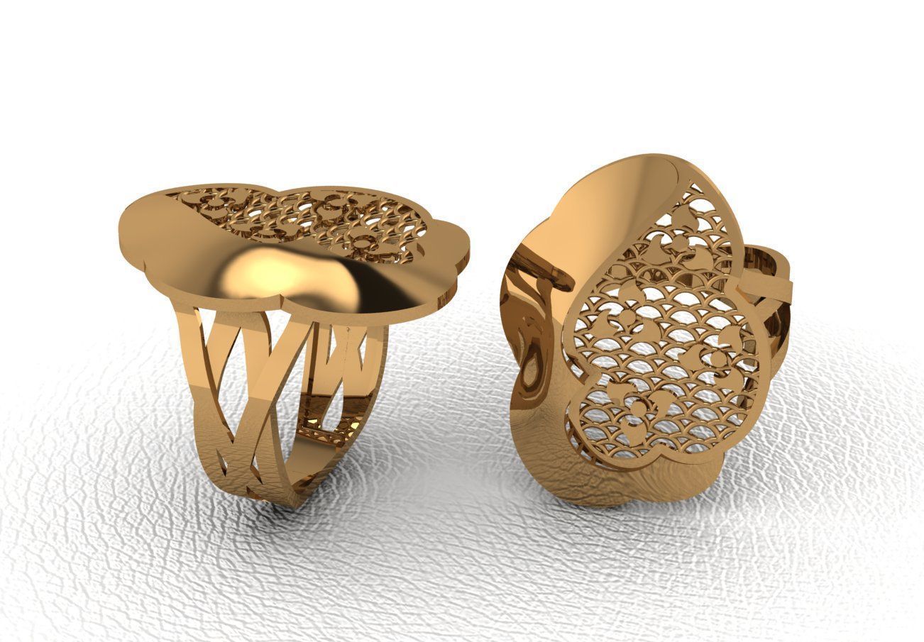  Gold Ring Design  3D print model_31