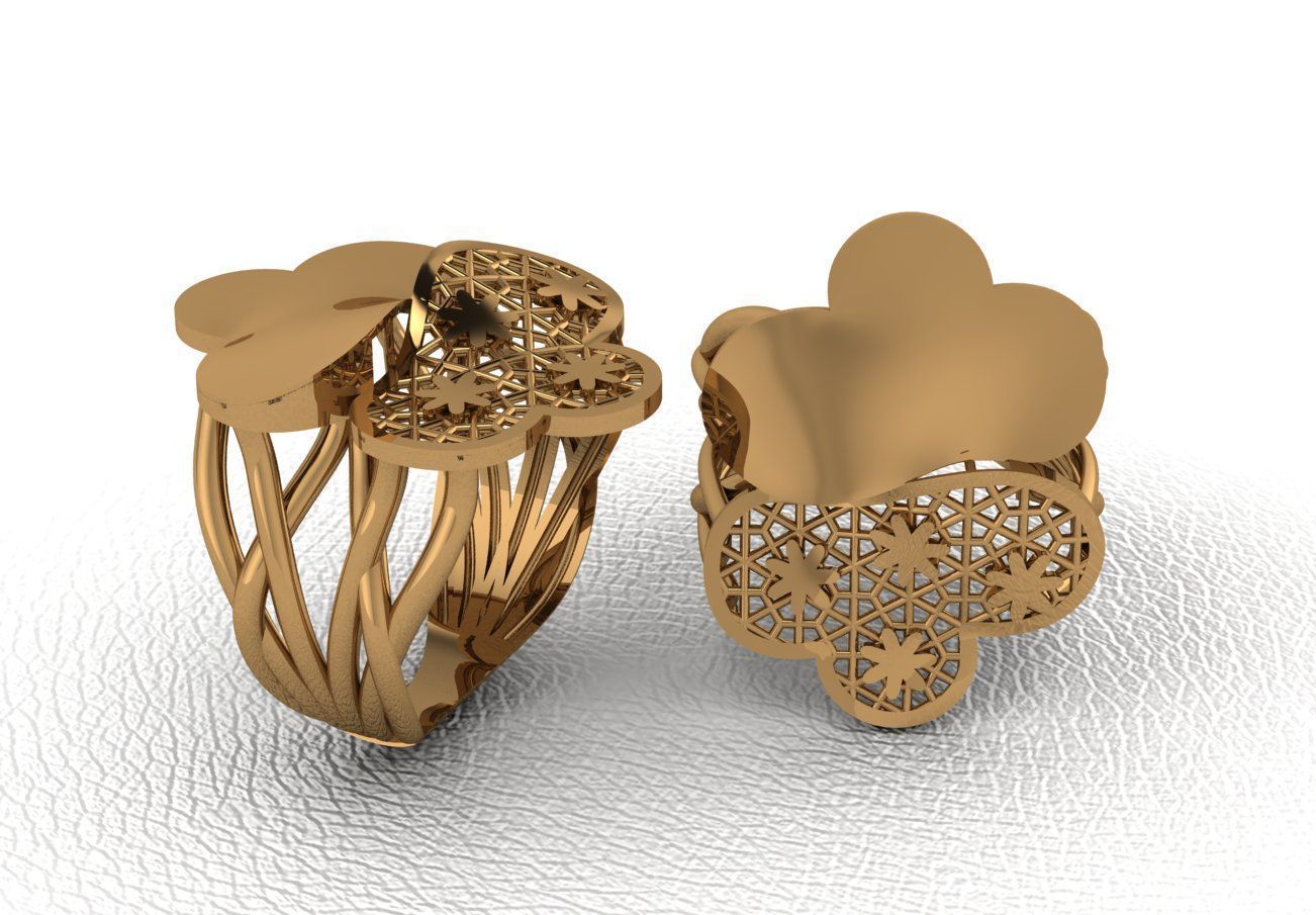  Gold Ring Design  3D print model_13