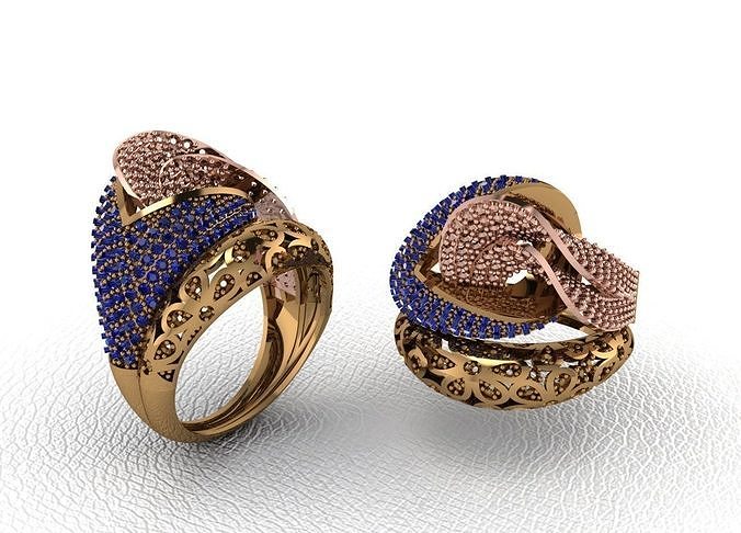  Gold Ring Design  3D print model