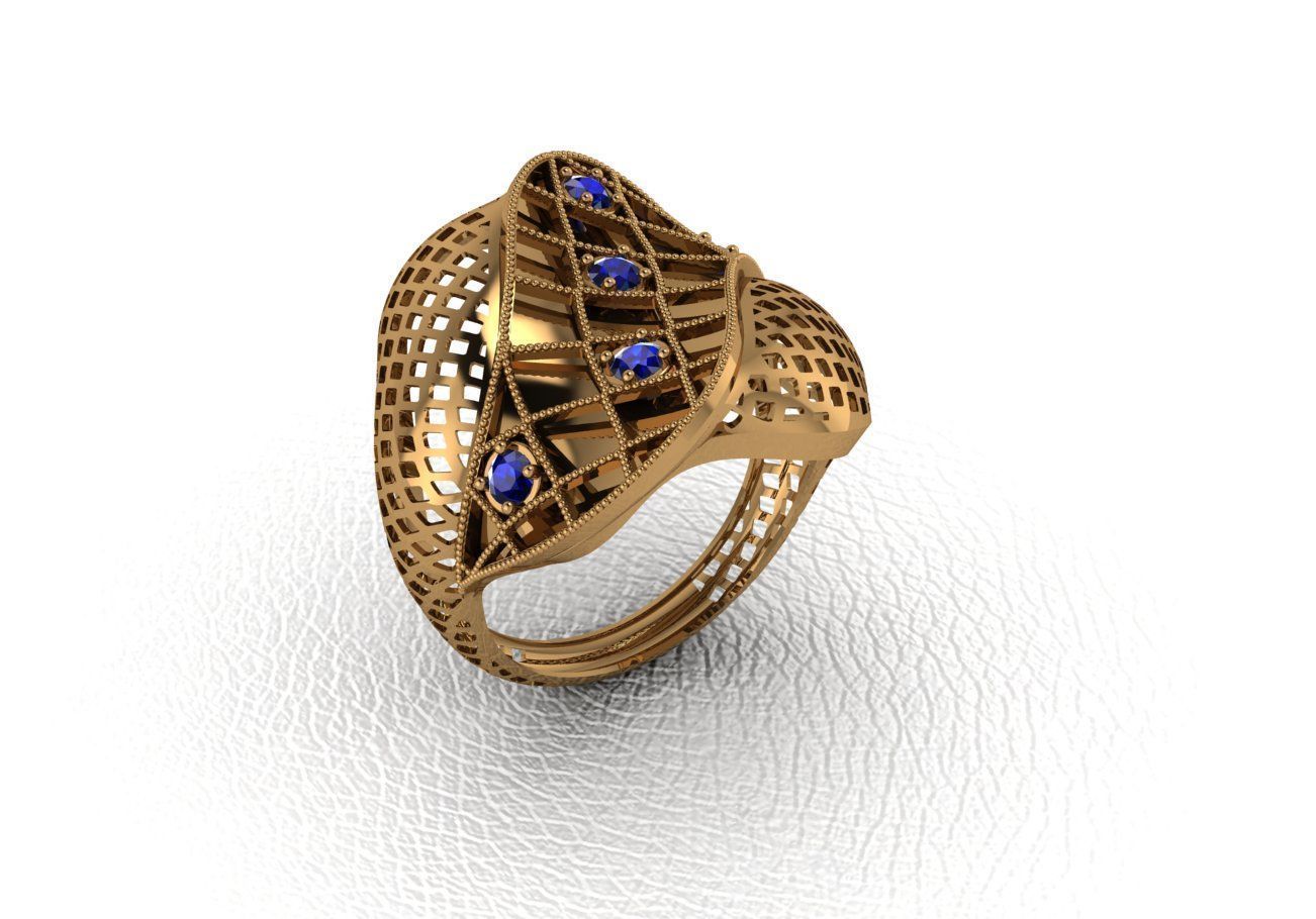  Gold Ring Design  3D print model_41
