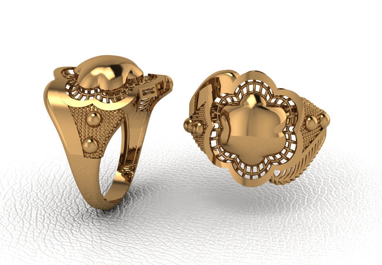 Gold Ring Design  3D print model_33
