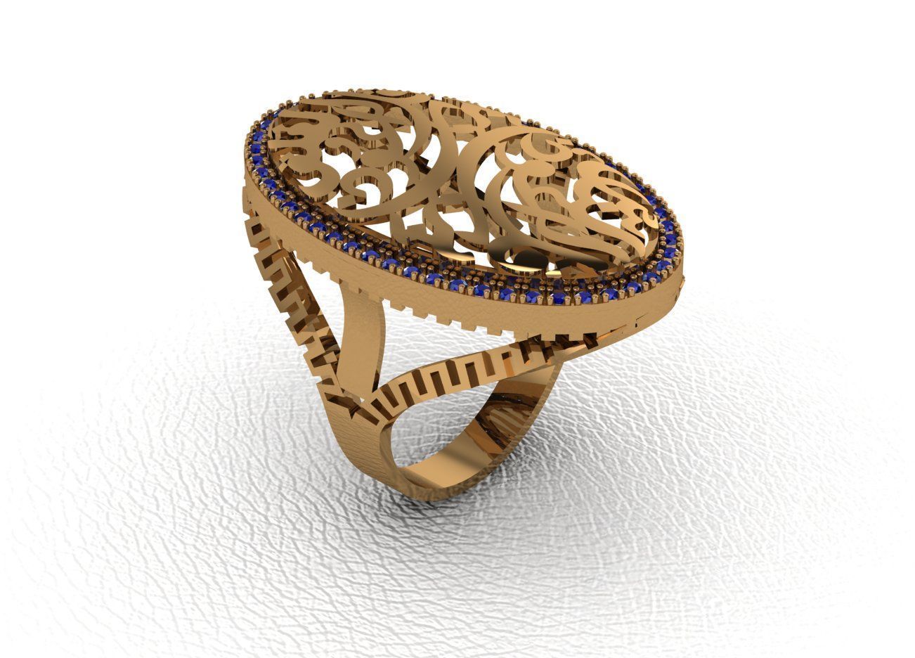  Gold Ring Design  3D print model_45