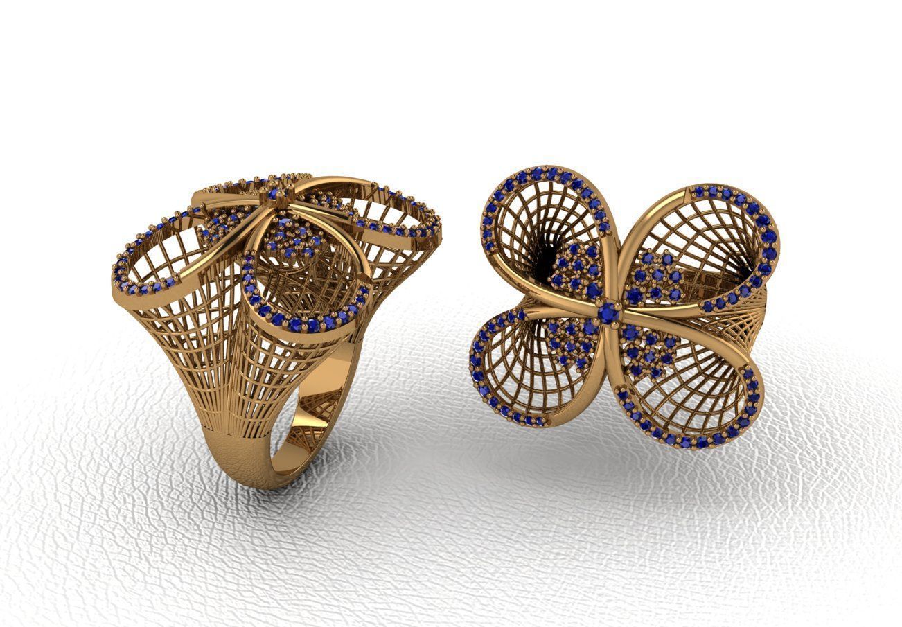  Gold Ring Design  3D print model_27