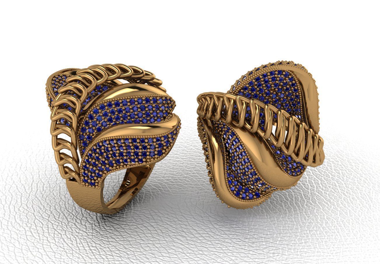  Gold Ring Design  3D print model_34