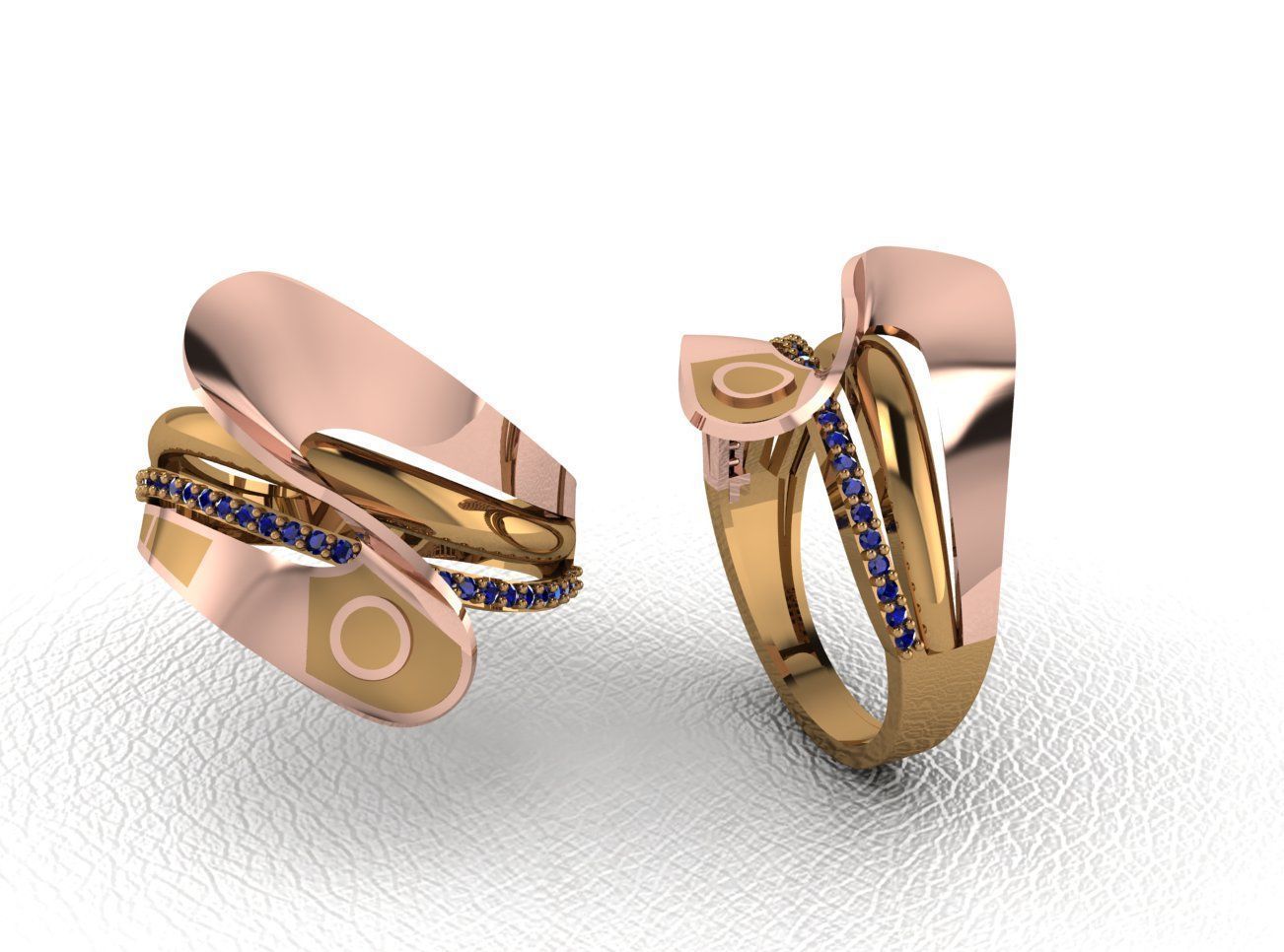  Gold Ring Design  3D print model_8