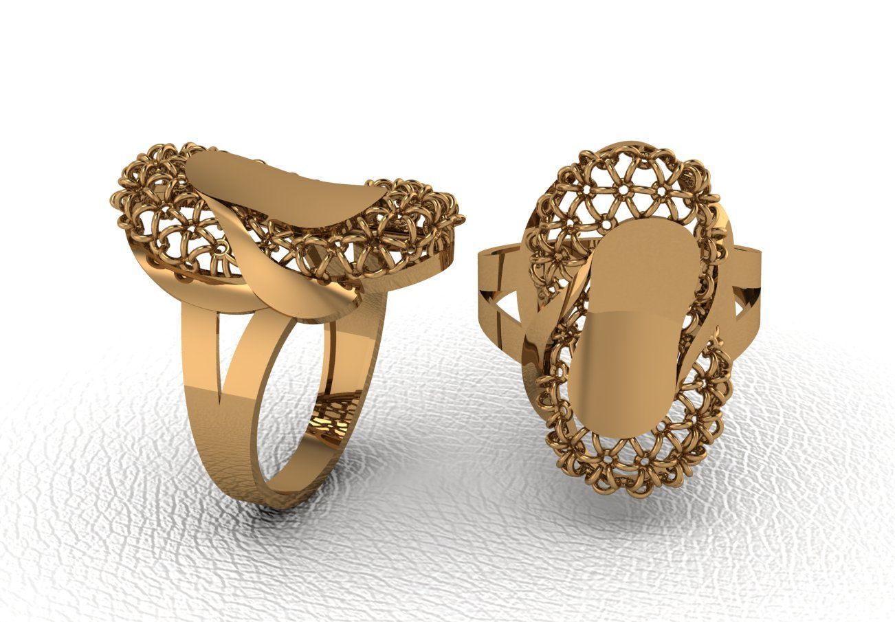  Gold Ring Design  3D print model_32