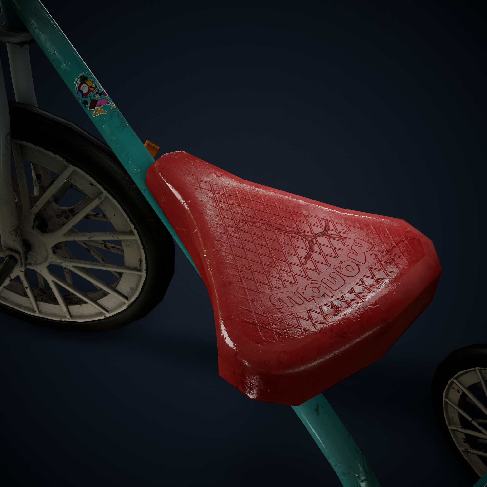 Kids Tricycle 3D Model Low-poly 3D model_4