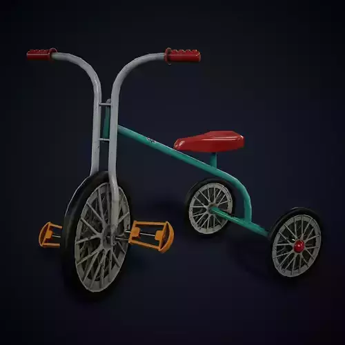 Kids Tricycle 3D Model Low-poly 3D model Kids Tricycle 3D Model Low-poly 3D model