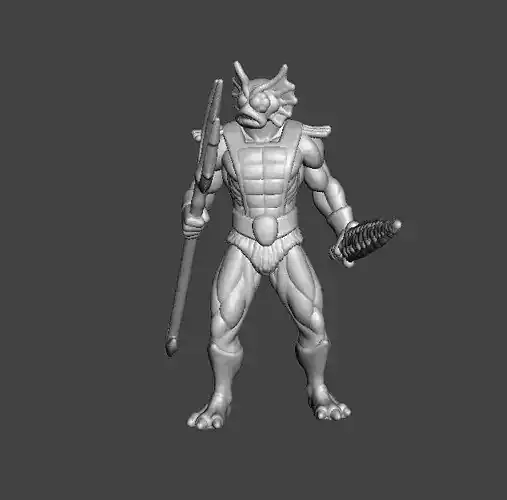 MERMAN CLASSIC MINIATURE MODEL FIGURE FOR FANTASY GAMES RPG DND 3D print model