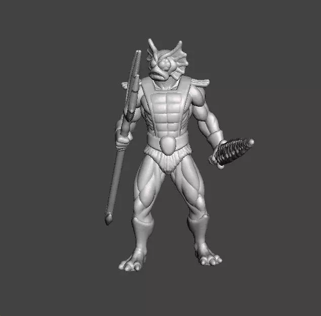 MERMAN CLASSIC MINIATURE MODEL FIGURE FOR FANTASY GAMES RPG DND 3D print model_0