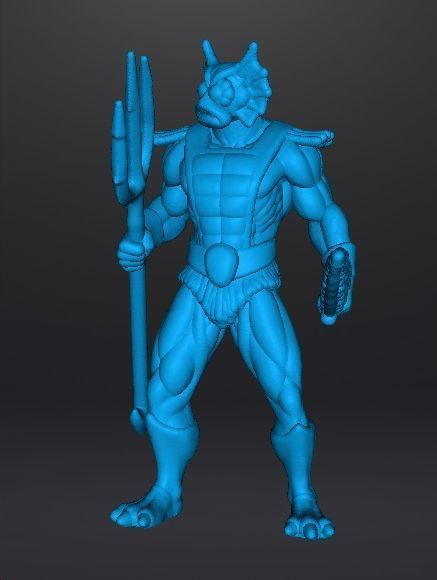 MERMAN CLASSIC MINIATURE MODEL FIGURE FOR FANTASY GAMES RPG DND 3D print model_11