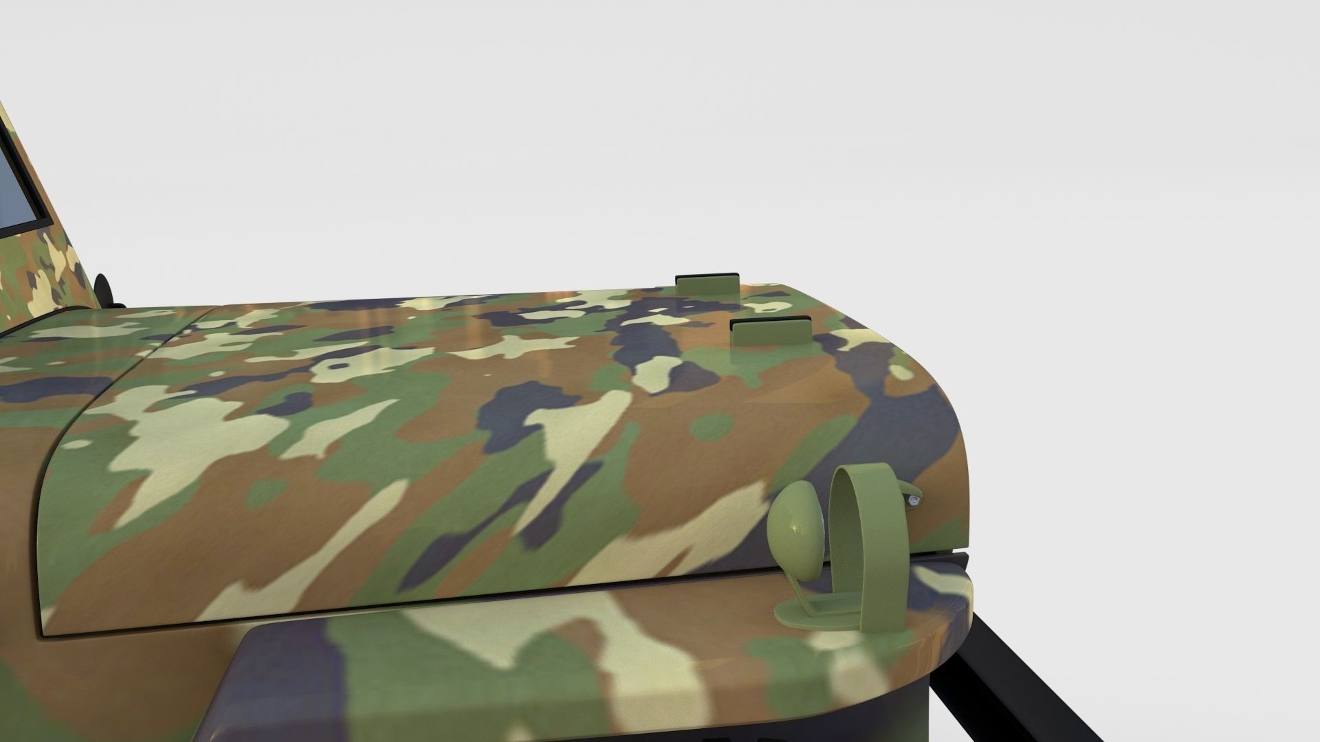 Full w chassis Jeep Willys MB Military Camo rev 3D model_17