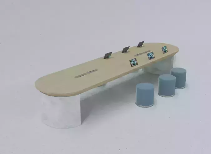 LongDisplayTable FurnitureVol1-A1