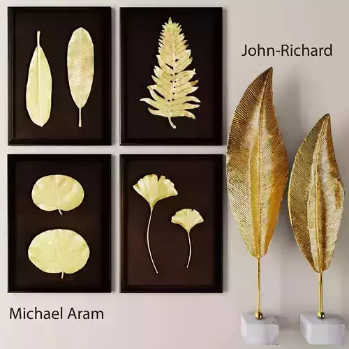 set figurines paintings 3D model