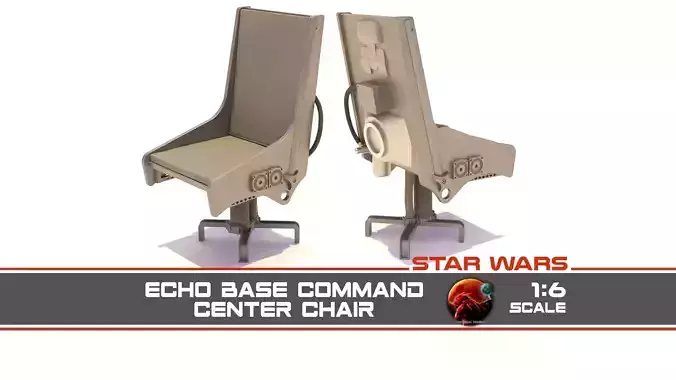 Echo Base Command Center Chair 1-6 Scale Hottoys 3D print model