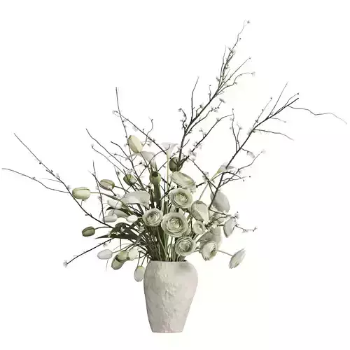 Flower In Vase 86 3D model