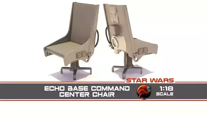 Echo Base Command Center Chair 1-18 Scale Kenner Hasbro 3D print model