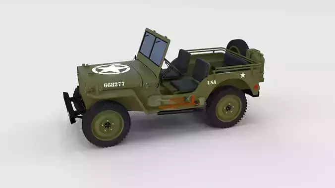 Full w chassis Jeep Willys MB Military rev