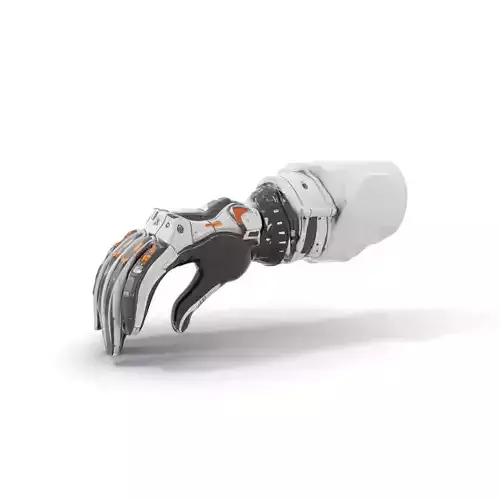 Futuristic Robotic Hand with Mechanical Details Model Pack