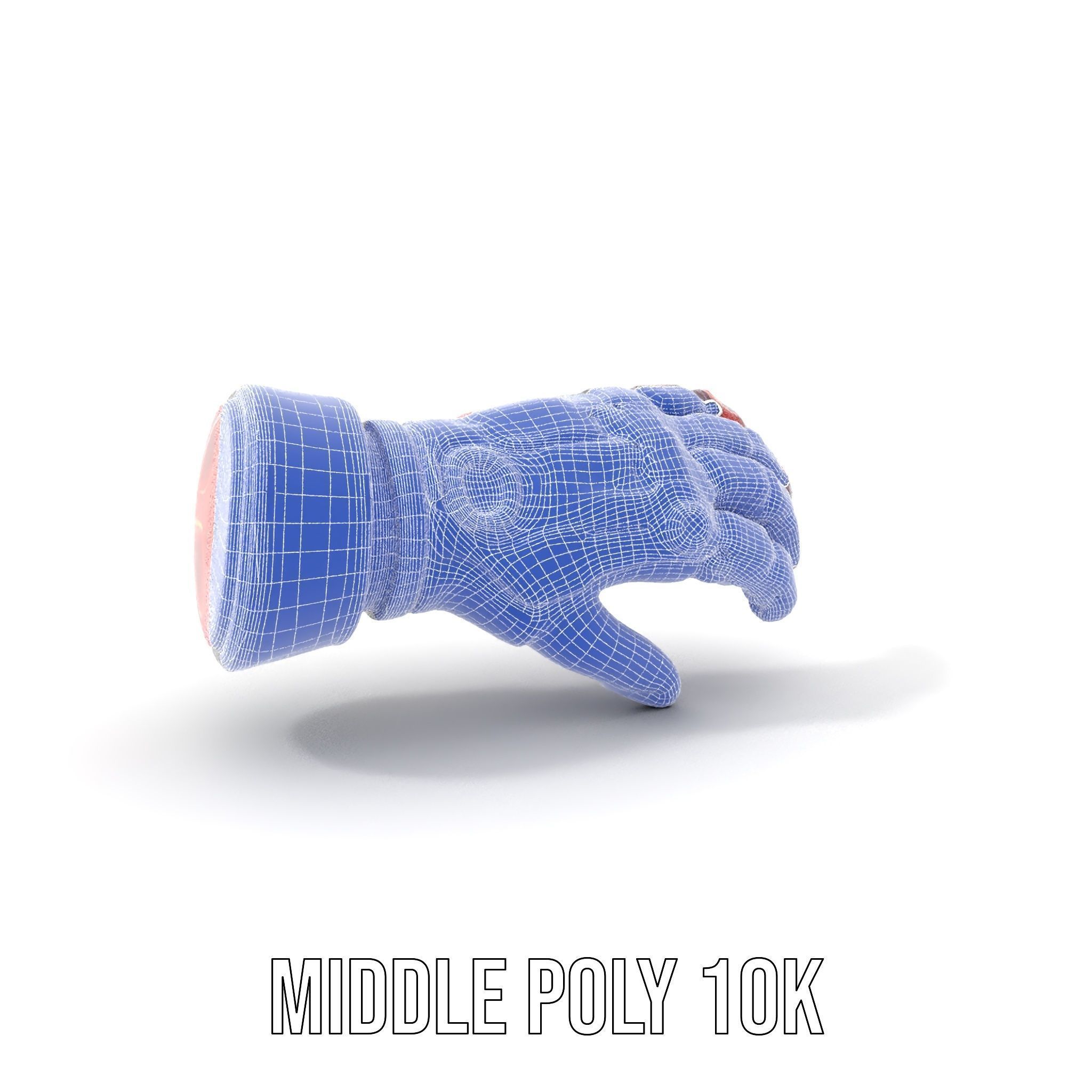Futuristic Robotic Arm with LED Highlights Model Pack Low-poly 3D model_11